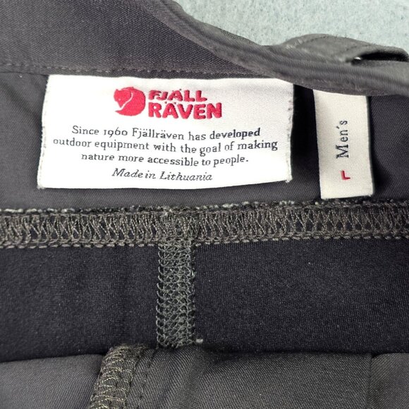 FjallRaven Pants Mens 32-30 Dk Gray Reinforced Trousers Hiking Outdoor Trekking - Picture 3 of 11